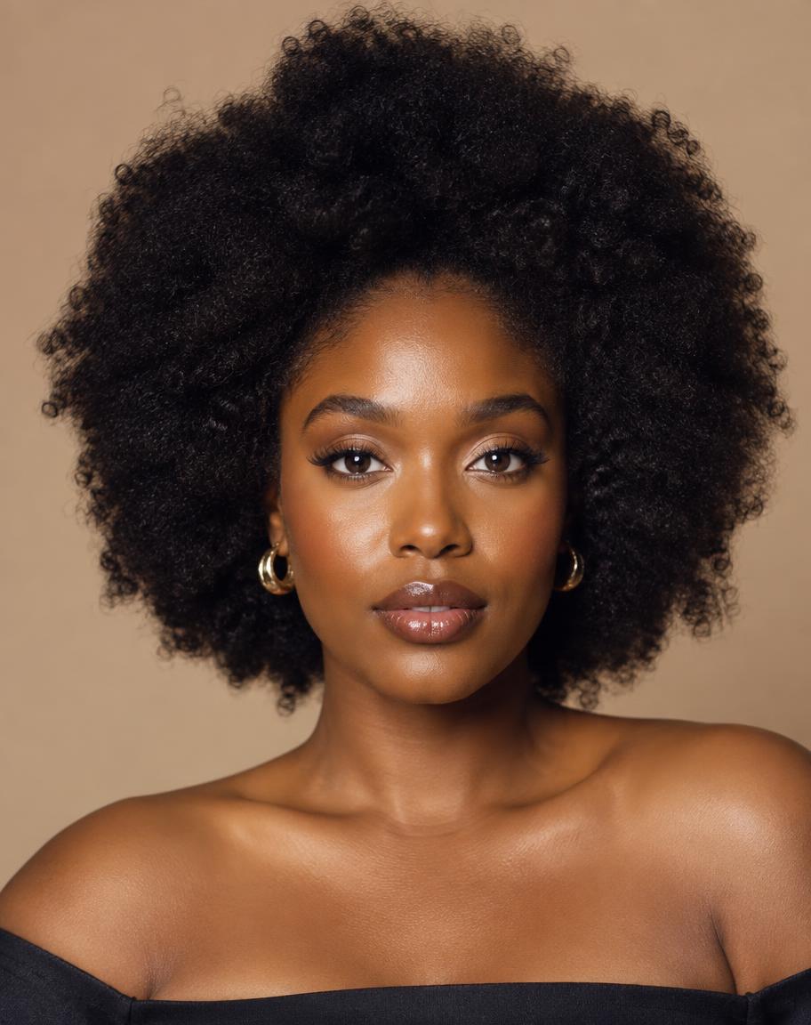 The Sculpted Rounded Afro
